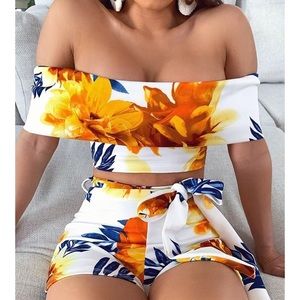 Floral Off The Shoulder Sleeve